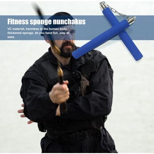 Sponge Safe Fitness Nunchaku Kung Fu Kids Adult Exercise Training Equipment for Effective Working-out Accessory