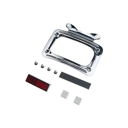 Chrome License Plate Frame Bracket For Harley FLHX FLHXS FLHXSE FLTRX FLTRXS FL