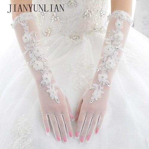 JIANYUNLIAN Wedding Lace Gloves
