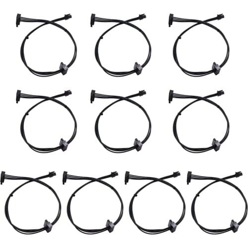 10 PCS MINI 4 Pin to SATA Adapter SSD Power Supply Cable for Lenovo 510S 510A M610 M710 B250 Motherboard 4Pin to SATA