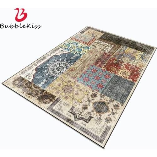 Bubble Kiss Ethnic Style Carpets for Living Room Retro Abstract Pattern Carpet Home Customized Corridor Decor Thickened Rug