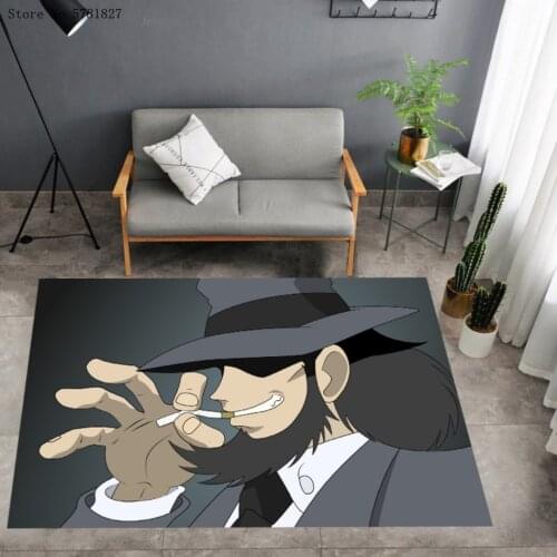 Lupin III Carpet 3D Print Rupan Sansei Rug Japan Anime Floor Carpet For Living Room Baby Play Floor Rug For Bedroom Floor Mat