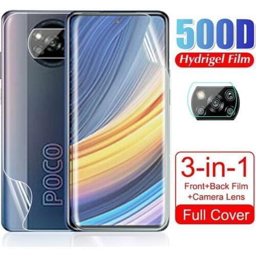 Frosted Matte Hydrogel Front Film Camera Lens Back Screen Protector For Xiaomi Poco X3 Pro PocoX3 Poxo F3 X 3 M3 Film Not Glass