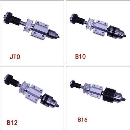 Table Saw DIY Bench Saw Spindle Electric Drill Spindle Assembly Drill Shaft + Saw Shaft Belt Drill Chuck JTO, B10, B12, B16