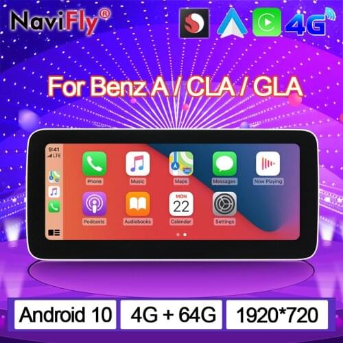 NaviFly Android 10 DVD Player Car Stereo Receiver For Benz A-Class W176/GLA-Class X156/CLA-Class C117 2013-2018 Octa Core 1920