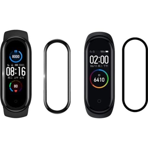 New PMMA Screen Protector Strap Band for XIAOMI Miband 4 5 Miband 4 for mi band 5 4 Full Protective Cover