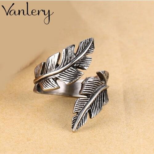New Arrivals Charming Feather Ring for Women Boho Knuckle Party Rings Gothic Punk Jewelry Gifts for Girls