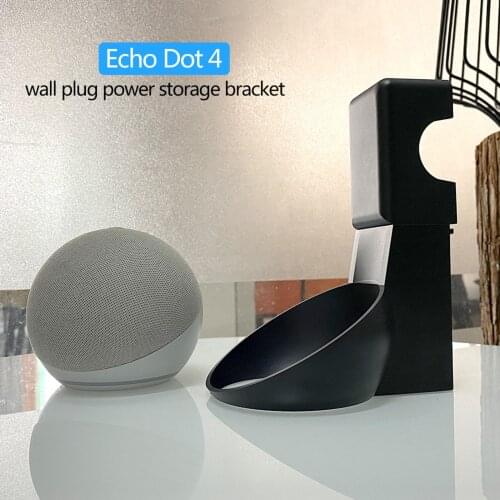 NEW Wall Mount Stand For Echo Dot 4th Gen Bracket Wall Plug Power Supply Wall Bracket Accessories In STCOK