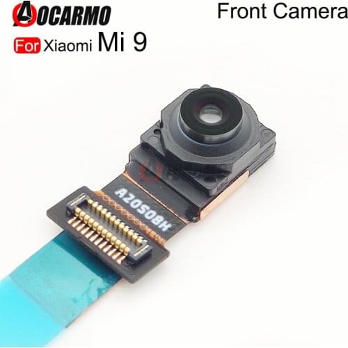 Aocarmo Front & Back Camera For Xiaomi Mi 9 Mi9 Main Big Rear Camera Flex Cable Replacement Parts