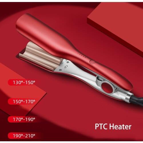 RUCHA Lazy Curler Professional Ceramic Triple Barrel Curling Iron 80W PTC Fast Heating Hair Waver Styling Curlers Tools