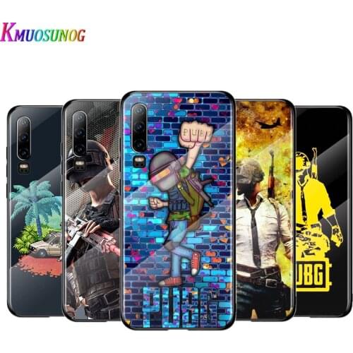Popular Games Pubg For Huawei P40 P30 P20 P10 Pro Plus Lite 5G 2019 Tempered Glass Cover Shell Luxury Phone Case