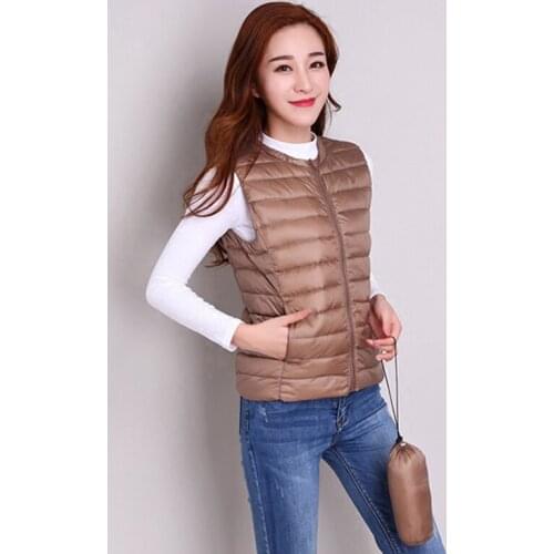 New Spring Autumn Ultra Light Down Coat Women White Duck Down O-Neck Lightweight Parkas Female Slim Warm Thin Short Jacket Mw535