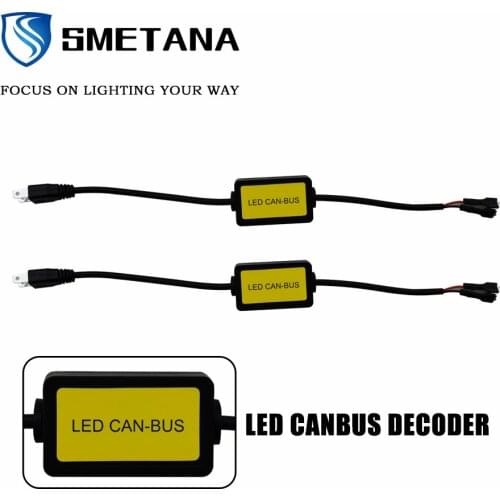 SMETANA 1pair Error Free Canbus Decoder for LED Headlight for Led Car Bulb Fog Lamps Can-Bus H4 H7 H8 H11 H13 9005/HB3 9006/HB4