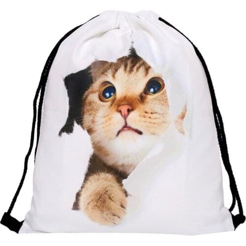 Drawstring Bag String Sack Bag Beach polyester Girls Women Men Travel Storage Package Teenagers lightweight notebook backpack