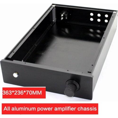 363*236*70MM All-aluminum Power Amplifier Chassis DIY WA3 Multi-purpose Case Tube Amplifier Audio Shell Amplifier Enclosure
