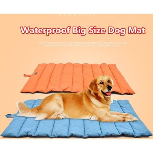 Waterproof Dog Mat Pet Dog Cage Kennel Comfortable Soft Big-Size Large Dog Bed Portable Outdoor Pet House Blanket All Seasons