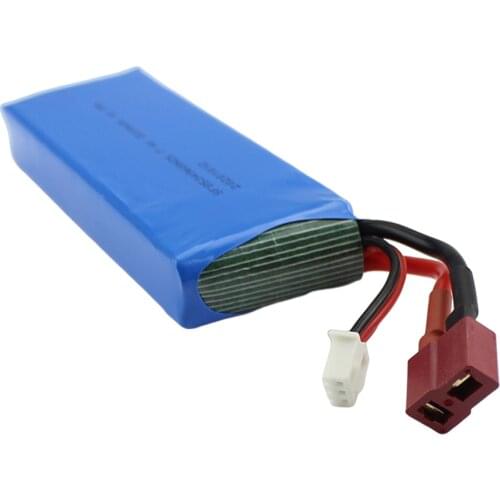 Wltoys 124018 124019 1/12 RC buggy car battery 7.4v 2200mah Li-ion battery 25c T plug