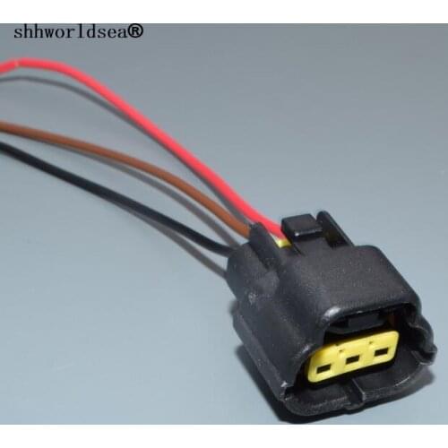 Worldgolden 3p 1.8mm for Volvo S60 S80 XC60 XC90 camshaft eccentric shaft position sensor wiring connector 174357-2 368523-1