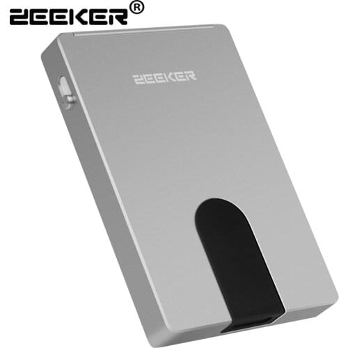 ZEEKER New Credit Card ID Holder With RFID Anti-thief Slim Mens Metal Wallet Brand Fashion Money Clip