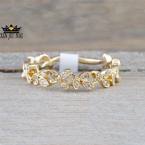 For Women Trendy Wheat Inlaid Diamond Austria Crystal Clear AAA Cubic Zirconia 925 Silver Rings Jewelry Female Anel Top Quality