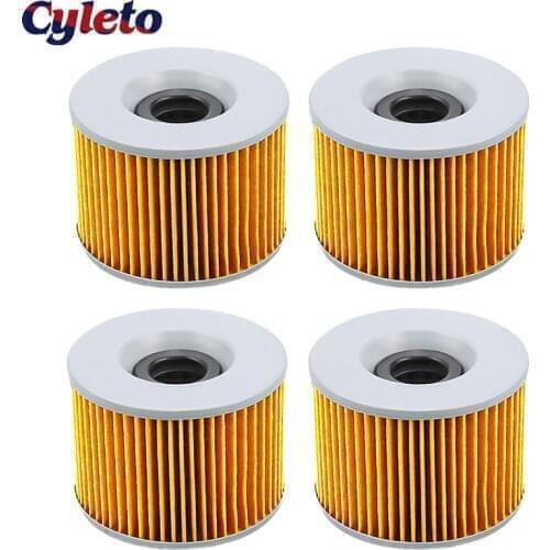 1/2/4 Motorcycle Oil Filter for Kawasaki ZRX1100 ZRX 1200 ZRX1200R ZX600 ZX750 ZR400 ZR7 ZR7S ZR750 ZR1100 Zephyr ZR 550 750 110