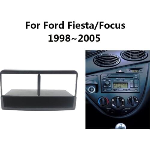 1 Din Car Stereo Radio DVD Fascia Panel Plate Frame Audio Dash Mount Kit Adapter for Ford Fiesta Focus 1998 - 2006