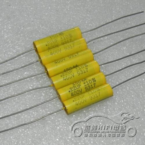 10PCS -1lot 150 400v0.22uf 224k 224j OFC copper foot axial film capacitor Volume: 7.5MM * 27MM Diameter * Height Error: 10% 5