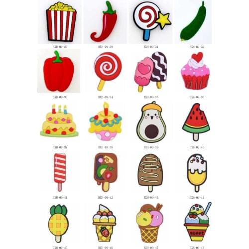 100 pcs Big Size Animation Flatback Charm Fit DIY Stitching Pants/Clothes Hole Sandals Shoes Accessory Decorations