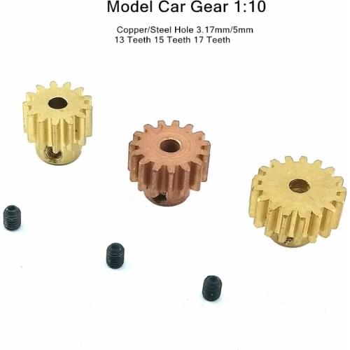 727 Remote control model Gear Off-road drift car Gear 1:10 Copper/Steel gear Accessories Hole 3.17mm 5mm Teeth 15 Teeth 17Teeth