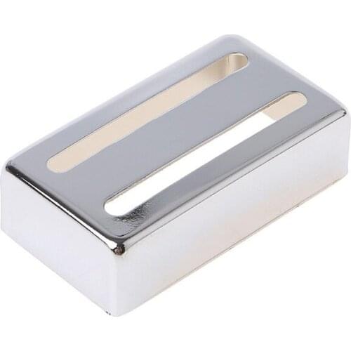 Guitar Pickup Cover Accessories 1Pc Durable Guitar Two-Line Humbucker Pickup Cover For Electric Guitars Parts,Silver