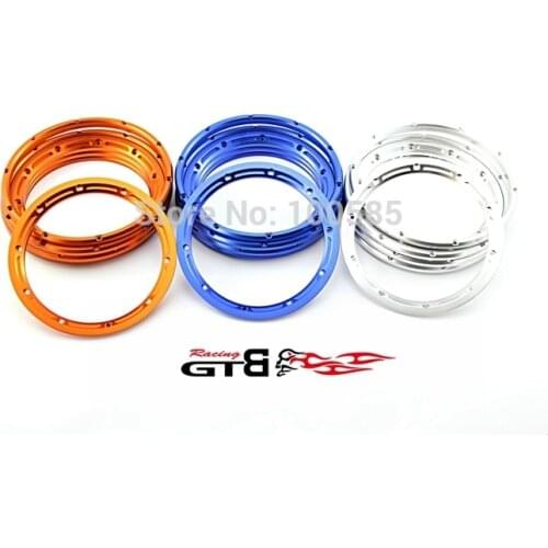 Free Shipping 1/5 BAJA 5B CNC alloy beadlock inner/outter bead lock ring 4pcs/set for hpi km rv baja 5b