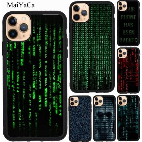 MaiYaCa Matrix Hacker For iPhone 7 8 Plus 6S SE 2020 Case For iPhone 12 mini 11 Pro Max XS X XR Cover