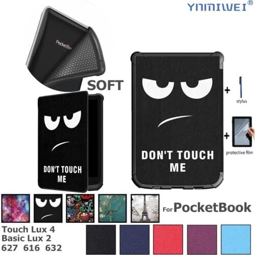 Soft Magnet Case For PocketBook 616 627 632 Smart Cover For PocketBook Touch Lux 4 Funda Basic Lux 2 Touch HD 3 Funda Case