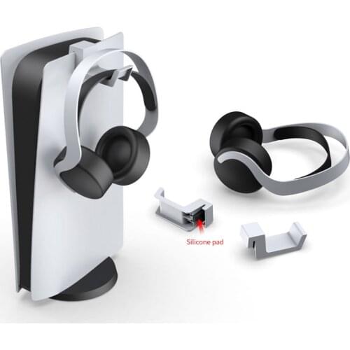 For PS5 Host Headset Support Headphone Wall Mount Holder Bracket Hanger Storage Stand For Playstation Console Game Accessories