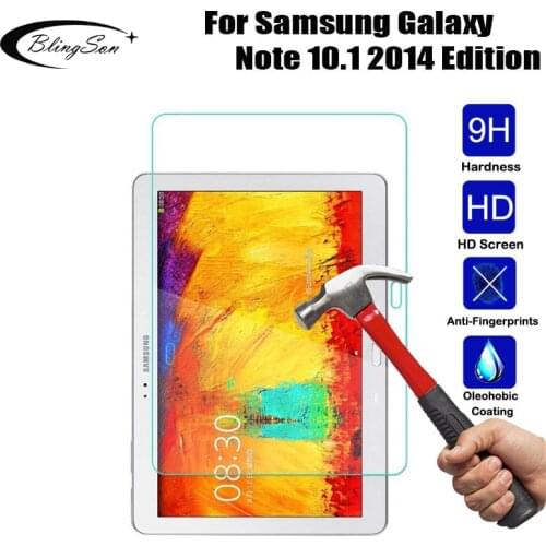 HD Tempered Glass For Samsung Galaxy Note 10.1 2014 Edition P600 P601 P605 Screen Protector Explosion proof Protective Film 2.5D