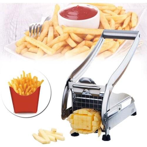 Stainless Steel French Fries Making Tool Potato Chips Strip Slicer Cutter Chopper Chips Machine Making Tool Potato Cut Fries
