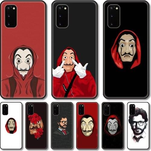 Spain money heist Phone Case For Samsung Galaxy Note S21 20 10 9 E Lite UW Ultra 5G PRO Black Shell Cover