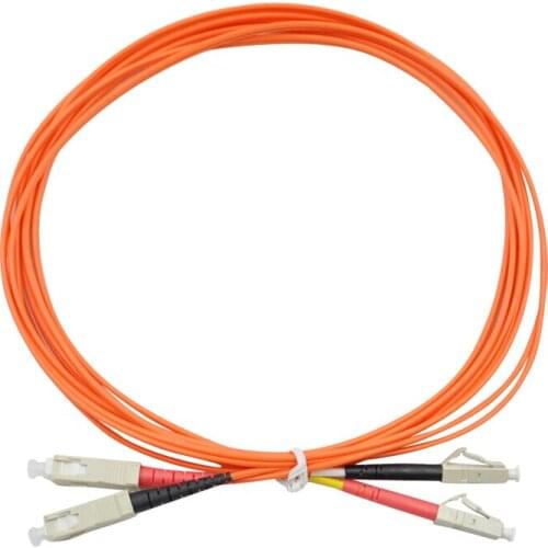 15 Meter LC-SC Fiber Optic Cable MultiMode Duplex Patch Cord OM2 50/125 15M