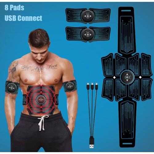 Massager Abdominal Muscle Stimulator EMS Trainer Abdomen Muscle Stimulation Abs Fitness Equipment For Arm Leg Back Massage