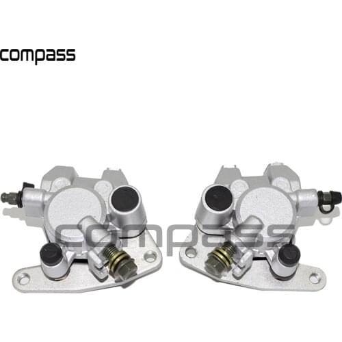 Motorcycle Front Brake Caliper Set For Yamaha Grizzly 660 2002-2008 YFM660 KODIAK 400 1999-2006 450 2003-2006 With Pads