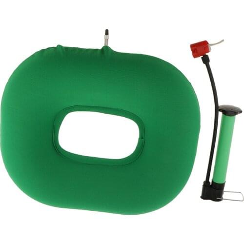Donut Inflatable Chair Cushion Wheelchair Hemorrhoid Seat Pillow + Air Pump
