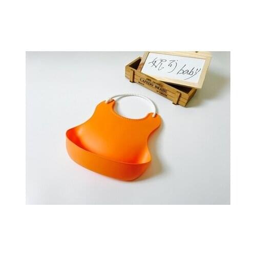 Fashionable silicon Baby Bib Waterproof Infant Bibs Newborn Feeding Cloth Toddle Boys Girls Adjustable Different Styles of Bibs