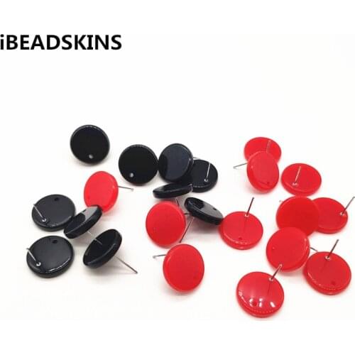 New arrival! 16mm 100pcs Acryliv Solid Coin shape earrings Stud for Earring accessories,Earring parts,Jewelry necklace Findings