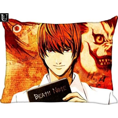 Custom Death Note L Rectangle Pillowcase zipper Classic Pillow Case Customized Pillow Case Covers (Two Sides)