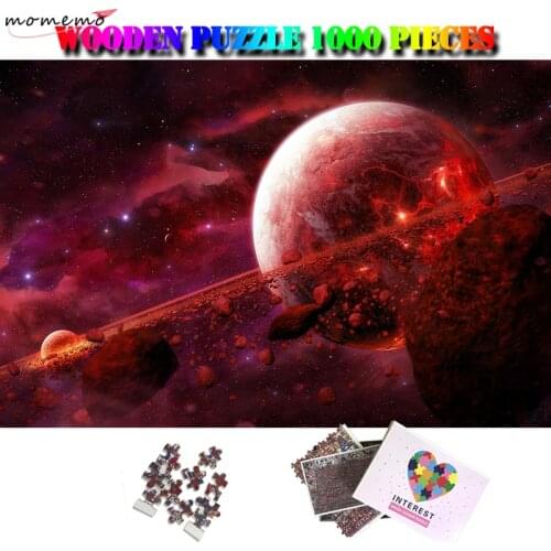 MOMEMO Magnificent Planet Jigsaw Puzzles for Puzzle Enfant 1000 Pieces Wooden Puzzle Adults Brain Teaser Toys Kids Wood Puzzle