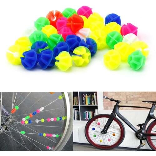 36Pcs Plastic Multi-color Bike Cycle Wheel Spoke Beads Children Bicycle Decors Jy06 21 Dropshipping