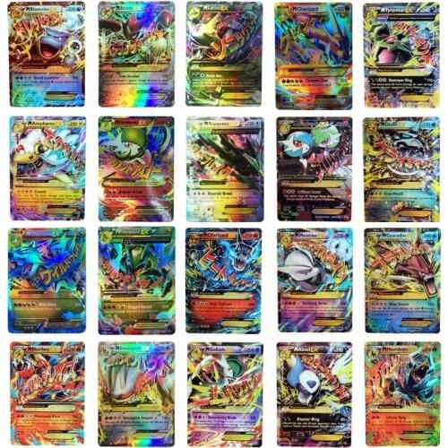 Pokemon 20pcs DIY Flash card Mewtwo Blastoise Scizor Charizard Gyarados Childrens Collection Cards Toy Gift