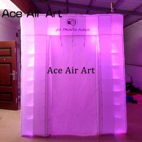 Portable inflatable photo booth props,selfie cube tent kiosk,photo cabin for wedding party event spacial for Chile