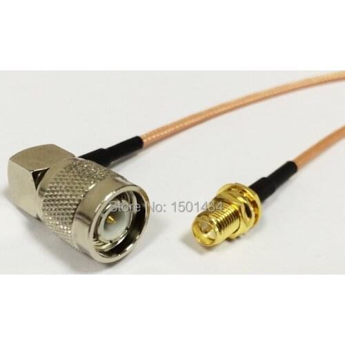 RP SMA female male pin switch TNC male right angle RF jumper cable RG316 15cm for wireless router