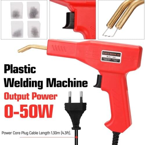 Handy Plastic Welder Hot Staplers Welding Machine Soldering Iron Plastic Staple PVC Repairing Machine Car Bumper Welding Tool